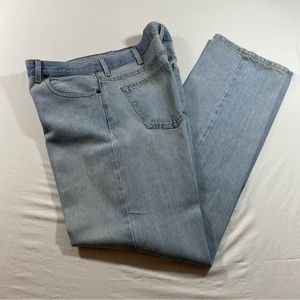 Faded Glory Jeans men 36 Straight High Jeans High Rise Light denim blue jeans